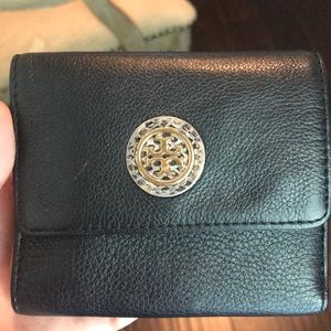 Tory Burch black leather wallet